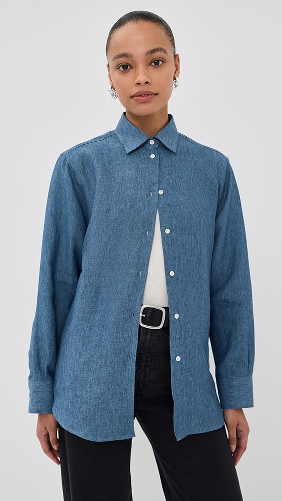 Classic Chambray Linen Shirt | Shopbop