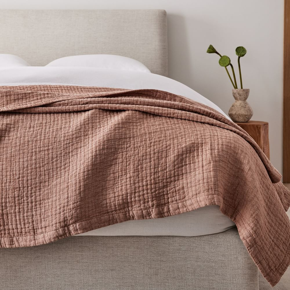 European Flax Linen Blanket | West Elm (US)