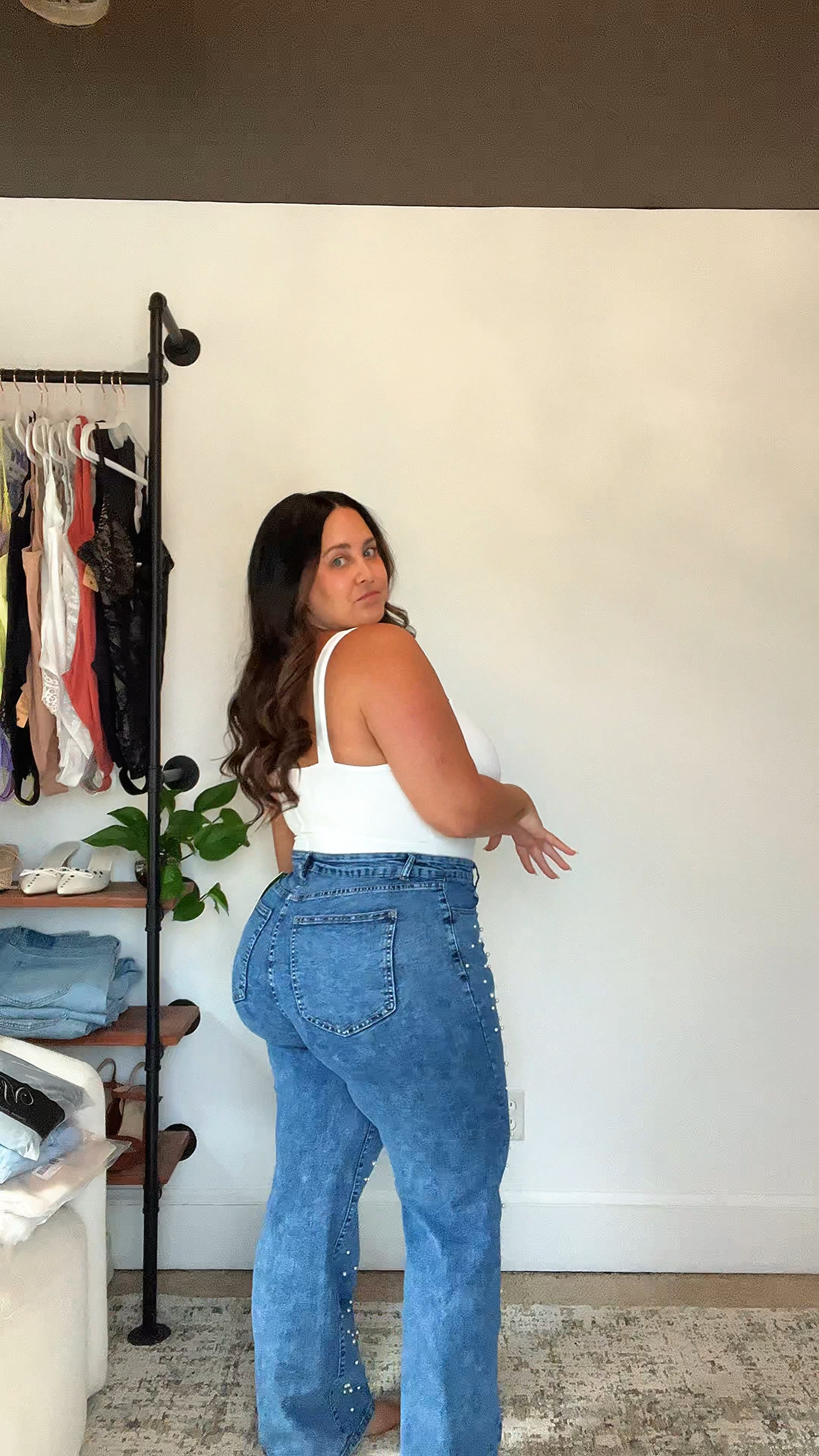 5’2” / size 14-16 

Wearing jeans in a size XL, bodysuit is also an XL and is FULL COVERAGE, with a shaper lining. 

#ltkcurves #jeans #shapewear #size16 #casualchic #fallfashion #easyoutfits 

#LTKFindsUnder50 #LTKMidsize #LTKPlusSize