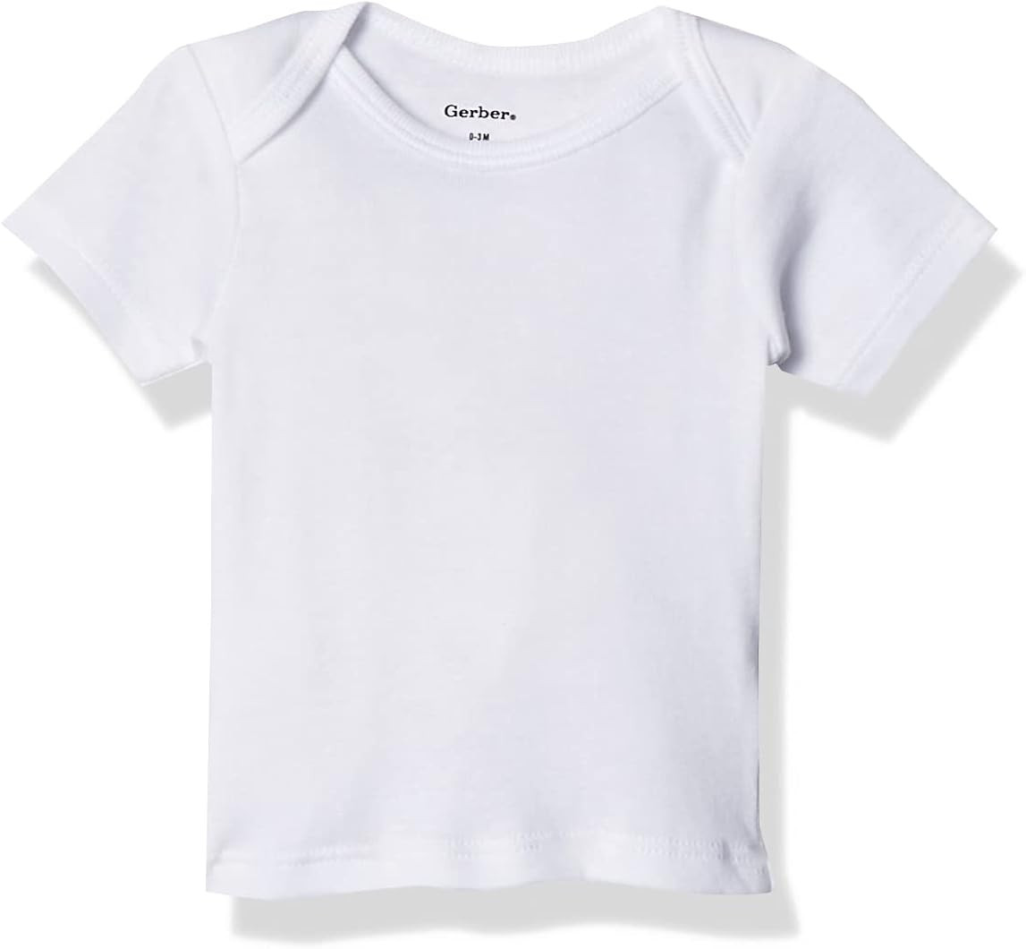 Gerber Baby Girls' 3-Pack Short-Sleeve Slip-on Shirts | Amazon (US)