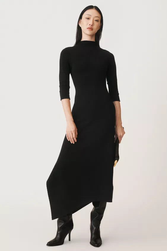 ASYMMETRIC DRESS WITH WOOL 50TH ANNIVERSARY | Zara US