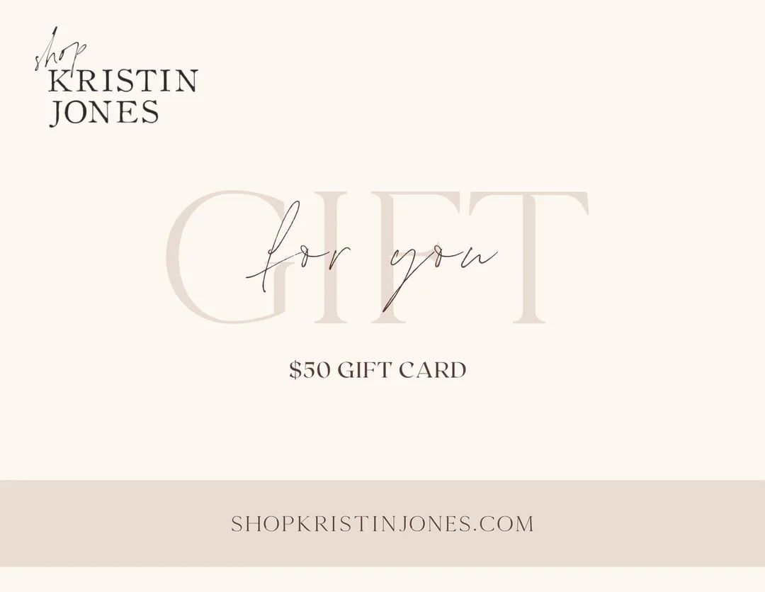Gift Card | Shop Kristin Jones