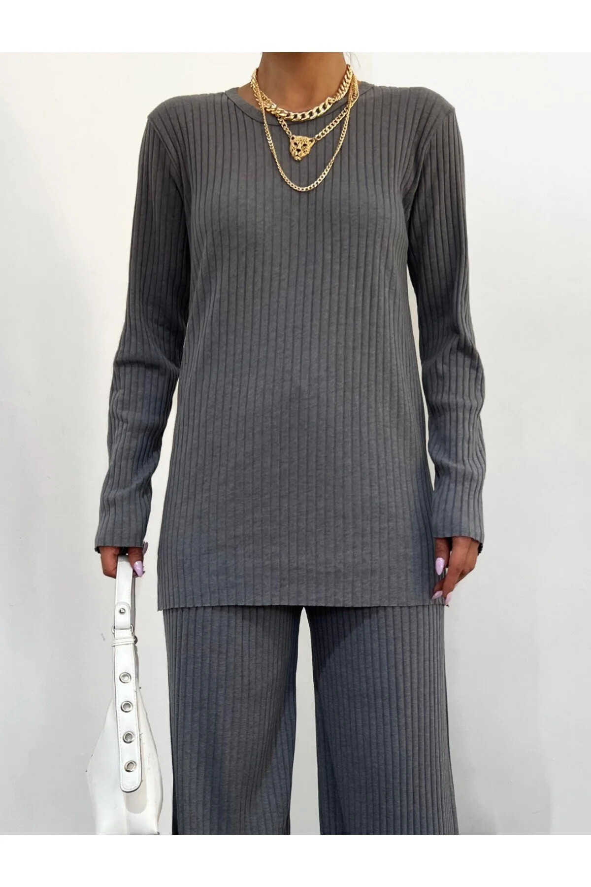 Modamorfo Zweiteiler - Grau - Regular Fit | Trendyol DE