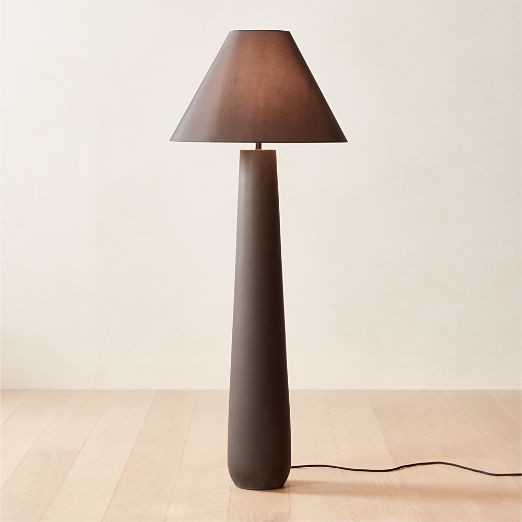 Polar Black Cement Floor Lamp by Kara Mann + Reviews | CB2 | CB2