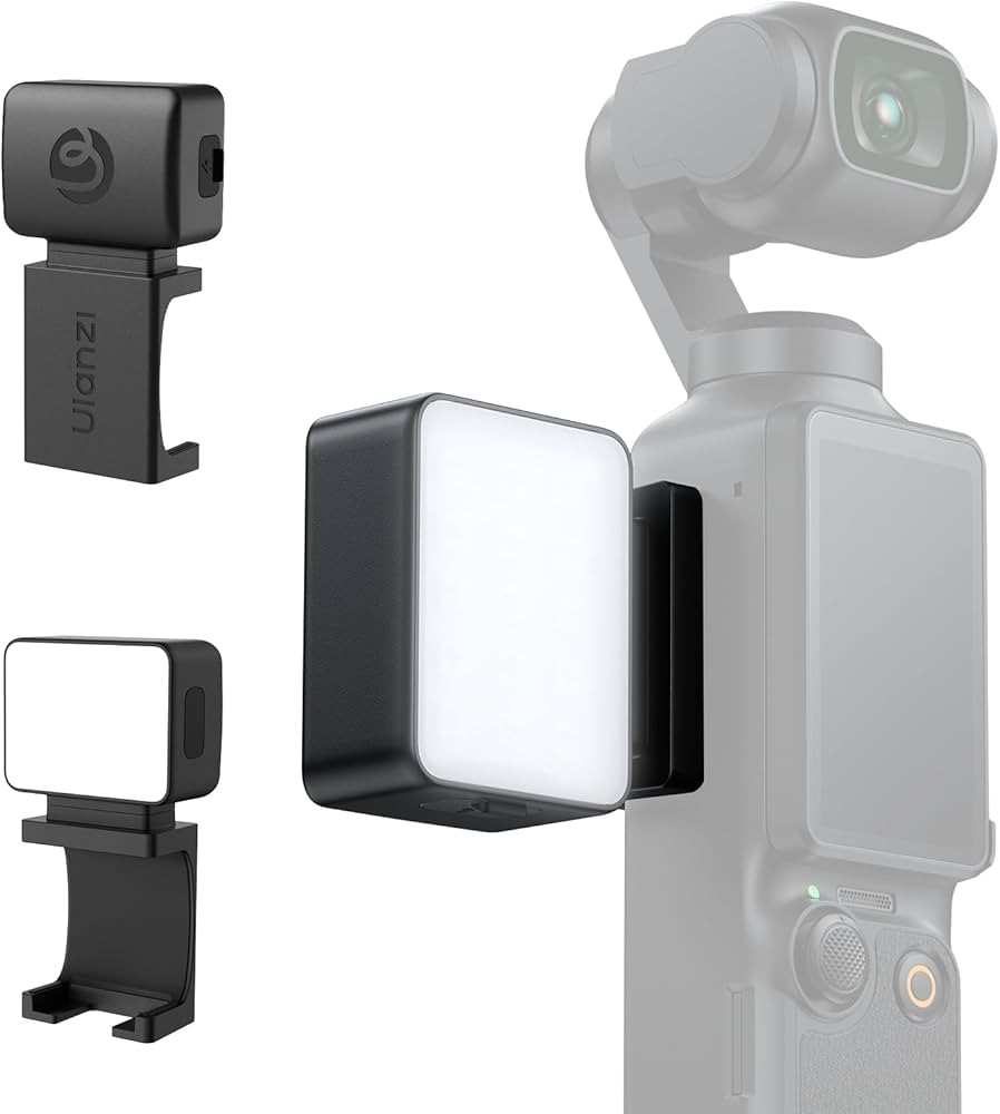 ULANZI LM001 Magnetic Mini Light for DJI Osmo Pocket 3, 2W USB C Rechargeable Auxiliary LED Fill ... | Amazon (US)