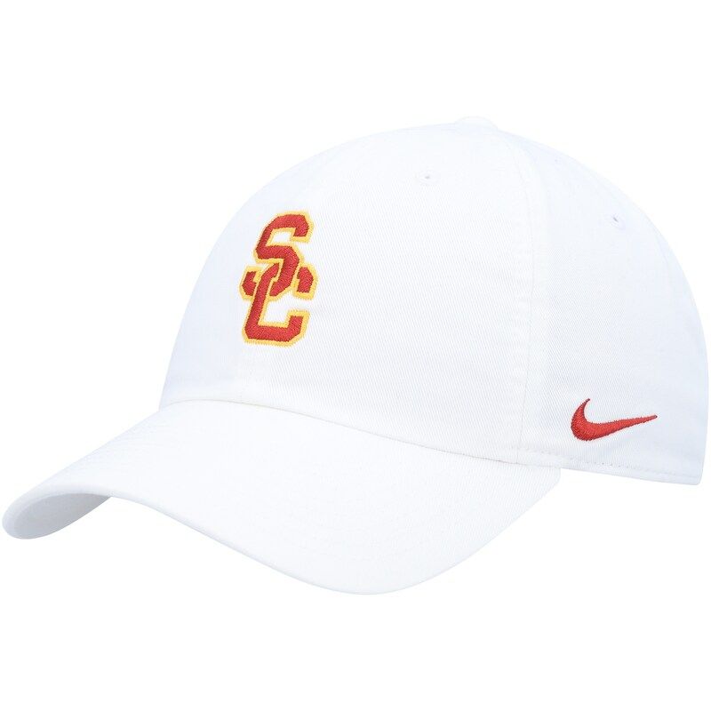 Men's Nike White USC Trojans Heritage86 Logo Performance Adjustable Hat | Fanatics