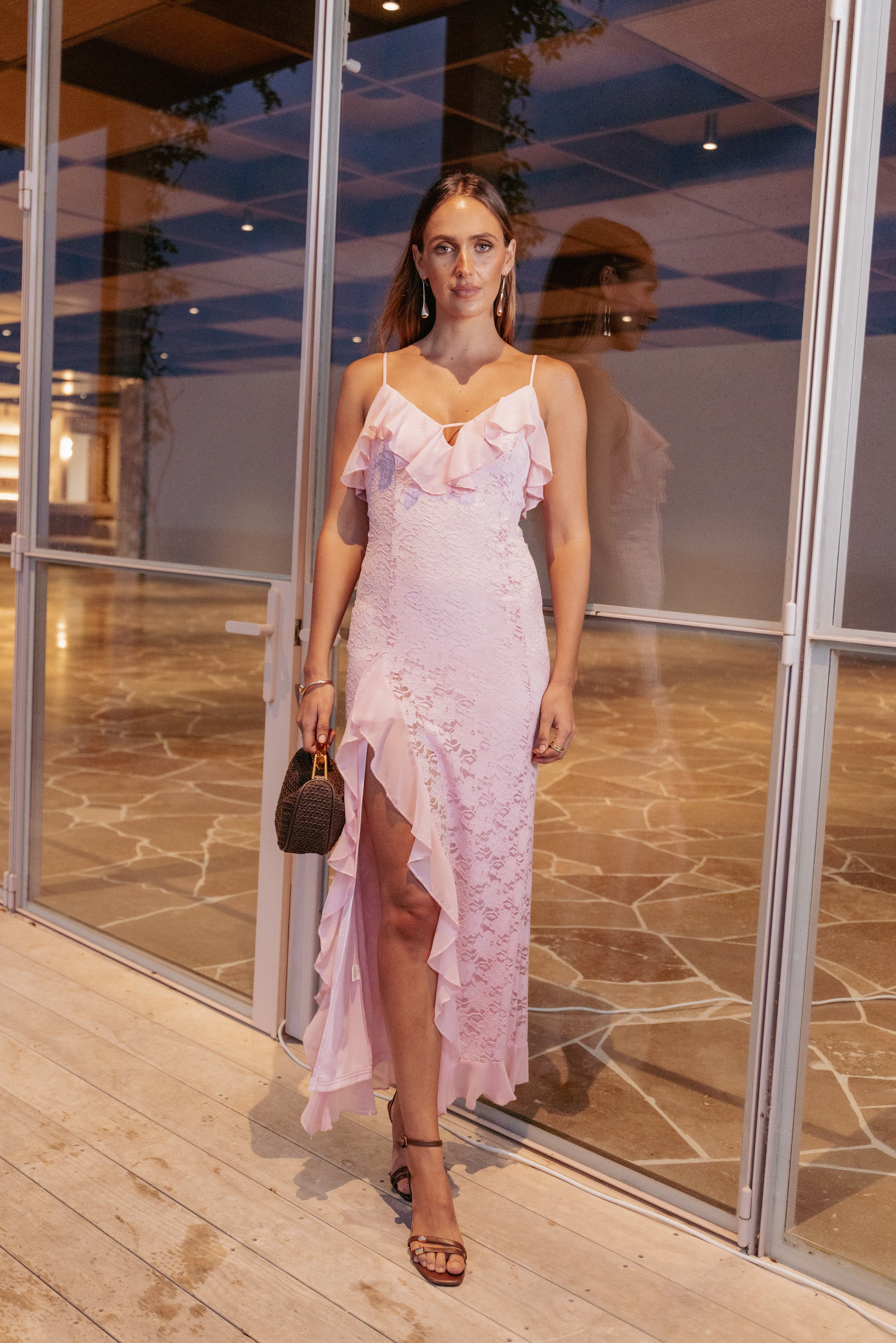 Jamielee Lace Maxi Dress - Pink | Petal & Pup (US)