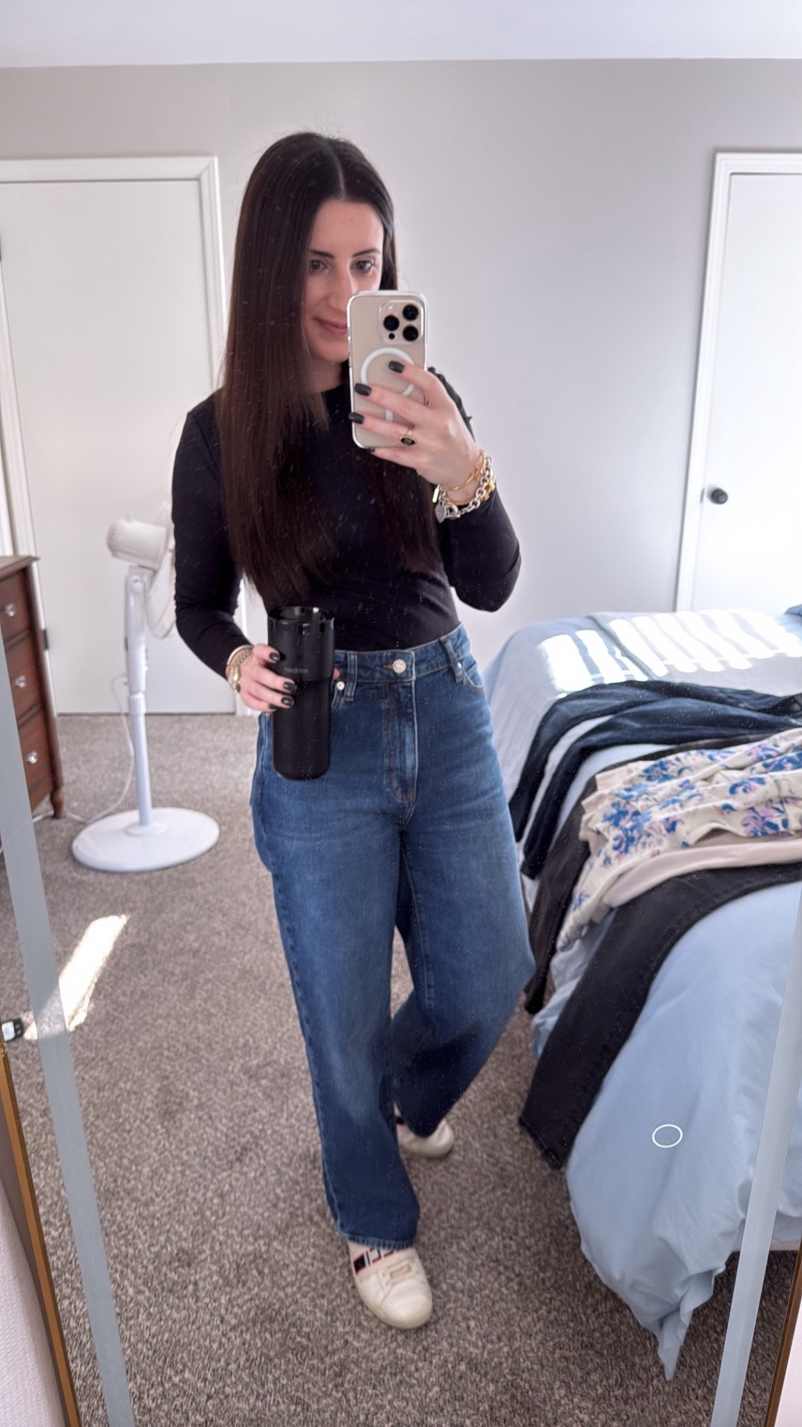 Excuse the dust, had to share my outfit today. Simple but classy. Paired my forever favorite Frame jeans with a black Abercrombie bodysuit and some Gucci sneakers for a casual day showing my dad around KC! 

Fall Style | Capsule Wardrobe | Neutral Style | Classic Style | Denim

#LTKCyberWeek #LTKootd #LTKPetite