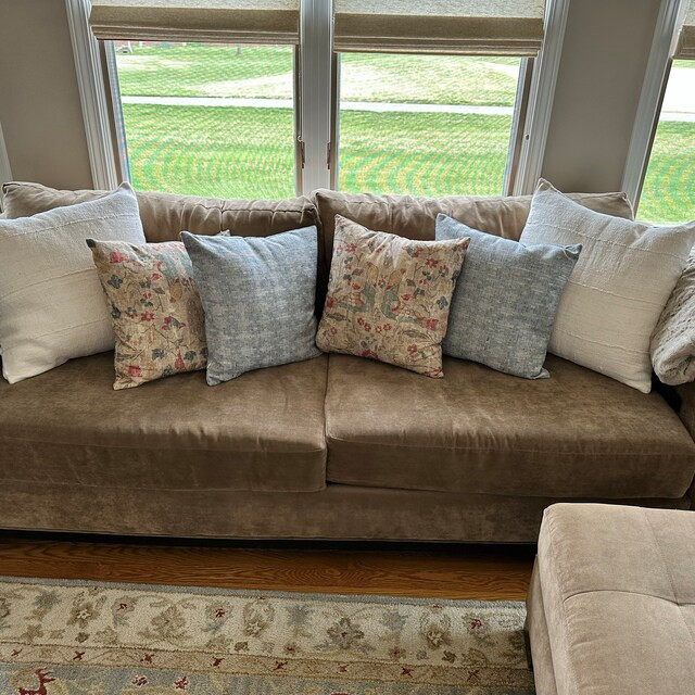 Chambray Woven Pillow Cover, Double Sided Woven Jacquard Pillow Cover, 18 20 22 Stormy Blue Woven... | Etsy (US)
