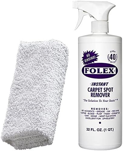 FOLEX Instant Carpet Spot Remover + Daley Mint Cloth | Instant Rug, Upholstery, and Carpet Spot Remo | Amazon (US)