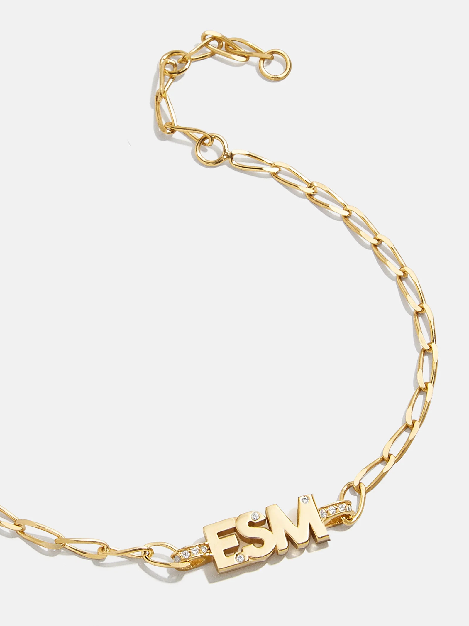 18K Gold Mini Initial Custom Bracelet | BaubleBar (US)