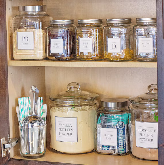 20 Protein Shake Station Labels - INSTANT DOWNLOAD - Protein Shake - Protein powder - Canister La... | Etsy (US)