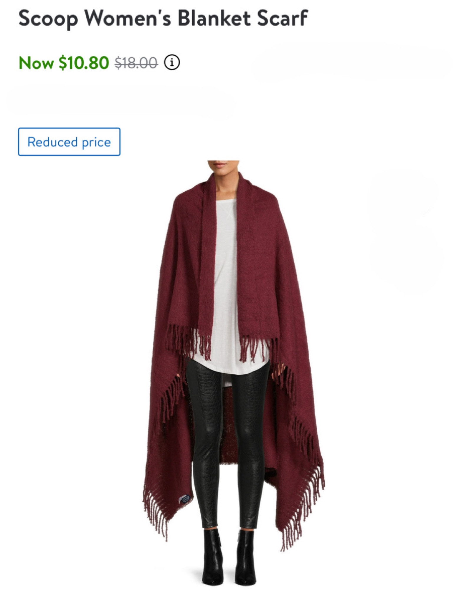 Walmart Deals: Blanket Scarf