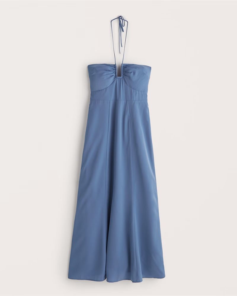 Halter Maxi Dress | Abercrombie & Fitch (US)