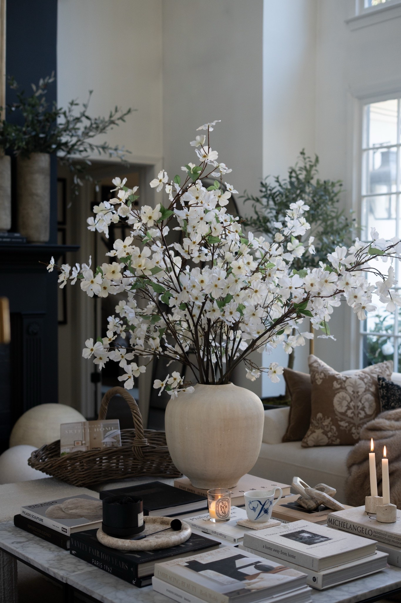 Nothing finishes a room like oversized florals. I’m OBSESSED! These 63 inch faux dogwoods add height, texture, and a soft organic feel that pulls the whole space together. They look real and style beautifully in any neutral interior!! 

#LTKSaleAlert #LTKSeasonal #LTKHome