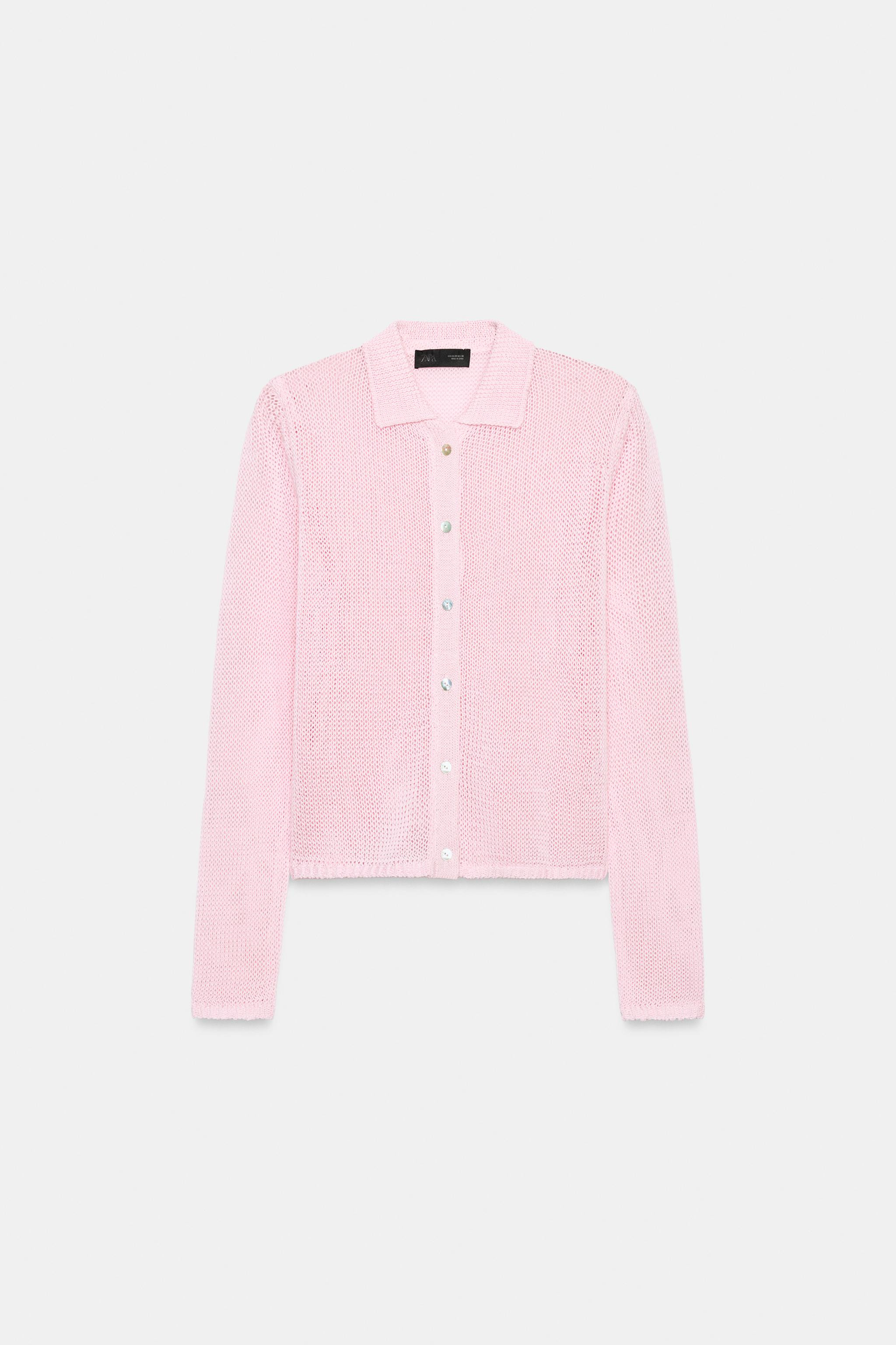 POLO COLLAR CARDIGAN | Zara US