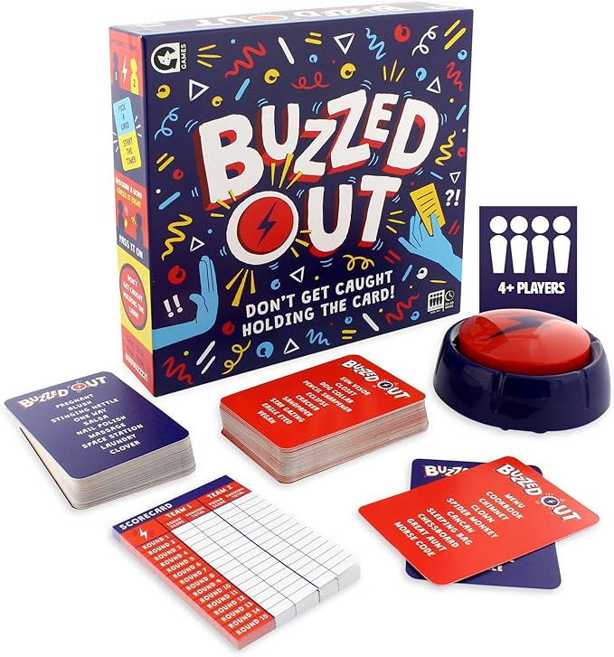 Ginger Fox Buzzed Out Card Game | Quick-Fire Guessing Card Games for Gatherings, Game Nights and ... | Amazon (UK)