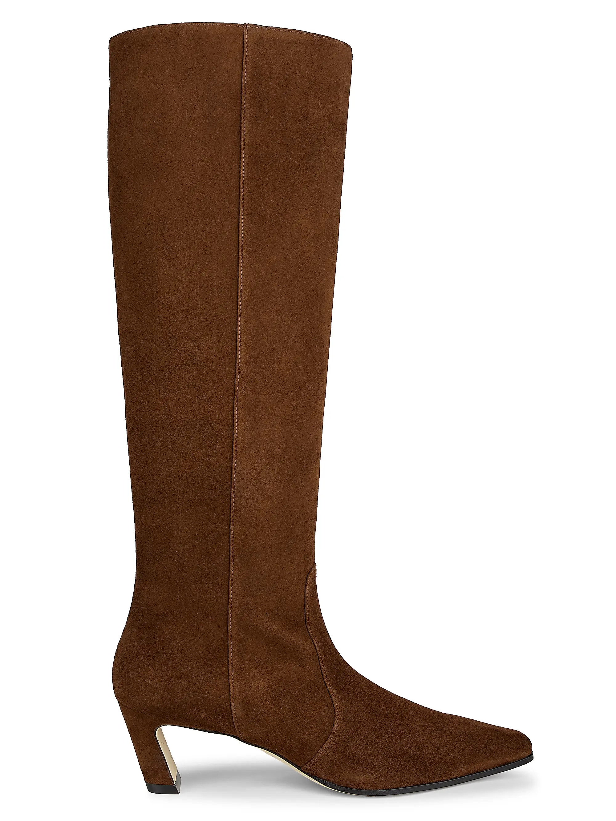 Stuart Weitzman Stassi 50MM Suede Boots | Saks Fifth Avenue | Saks Fifth Avenue