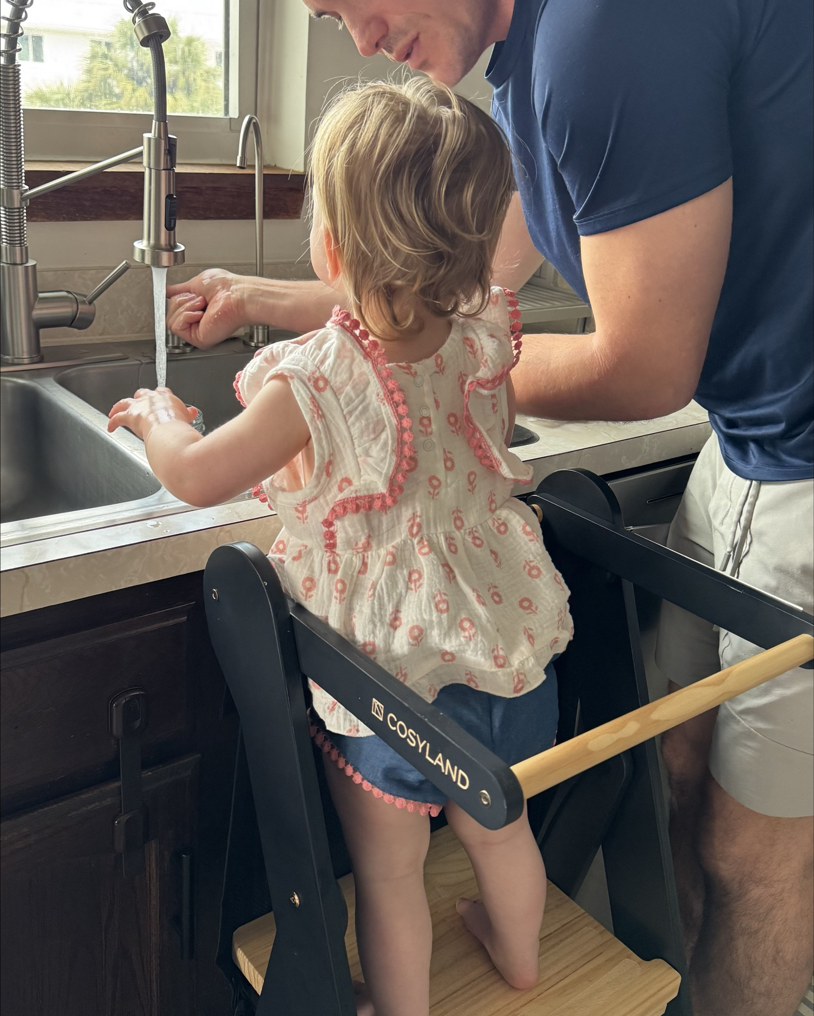 Love this foldable toddler tower! Been teaching baby girl to wash her hands and  love that we can fold it up after and put it away so she isn’t tempted to climb. It’s lightweight and looks great! 

#LTKBaby #LTKmomlife #LTKKids