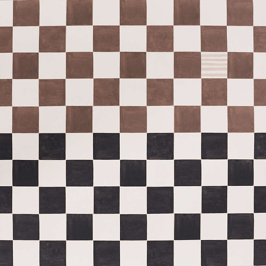 Backdrop Gambit Cocoa and Charcoal Wallpaper | Crate & Kids | Crate & Barrel