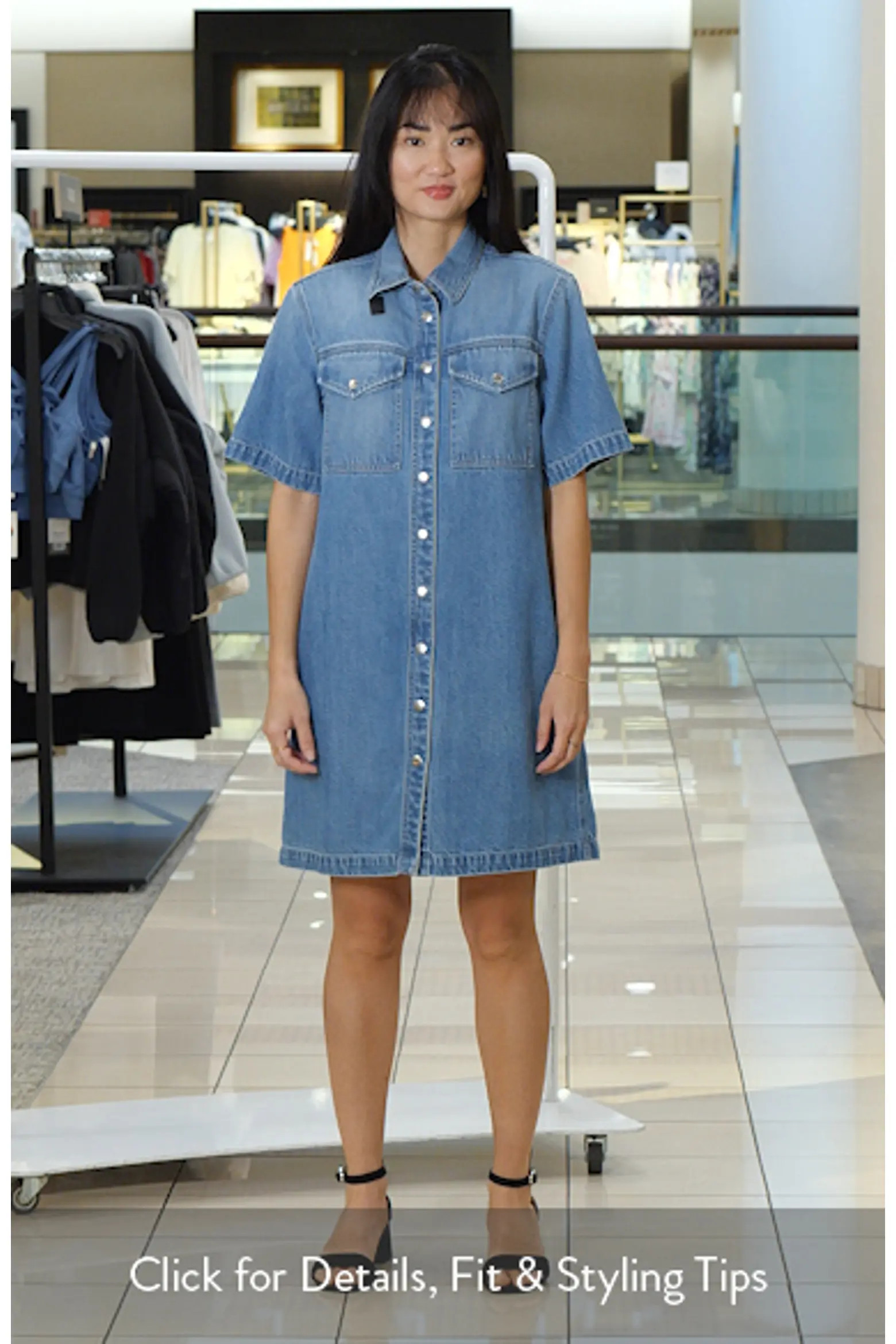 Denim Boxy Shirtdress (Women) | Nordstrom | Nordstrom