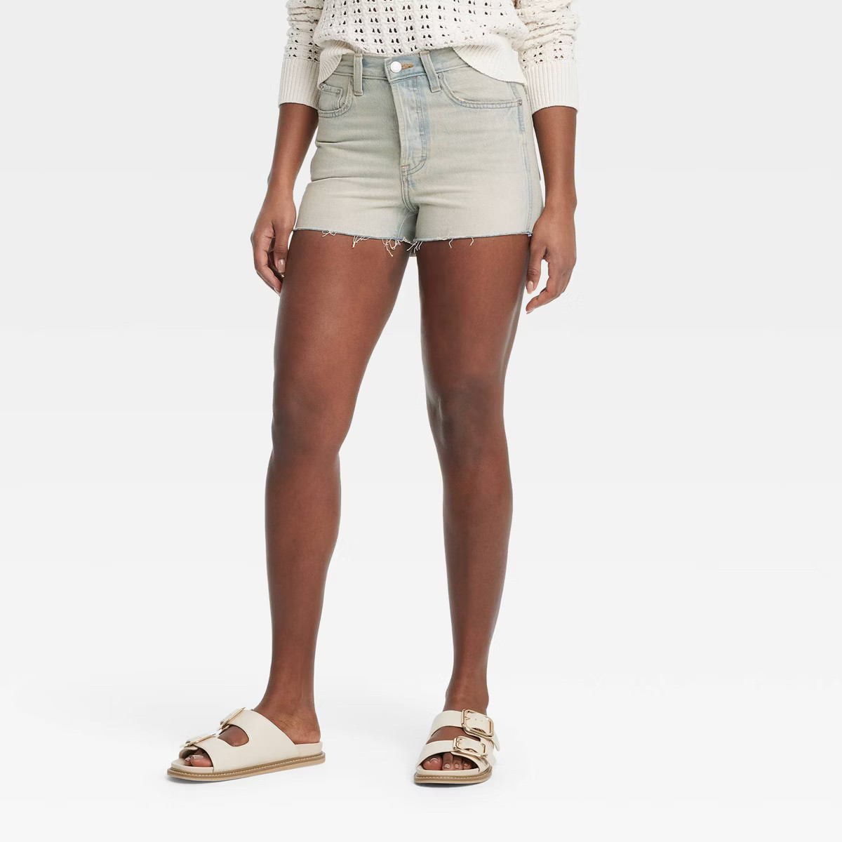 Women's High-Rise Cutoff Mini Jean Shorts - Universal Thread™ | Target