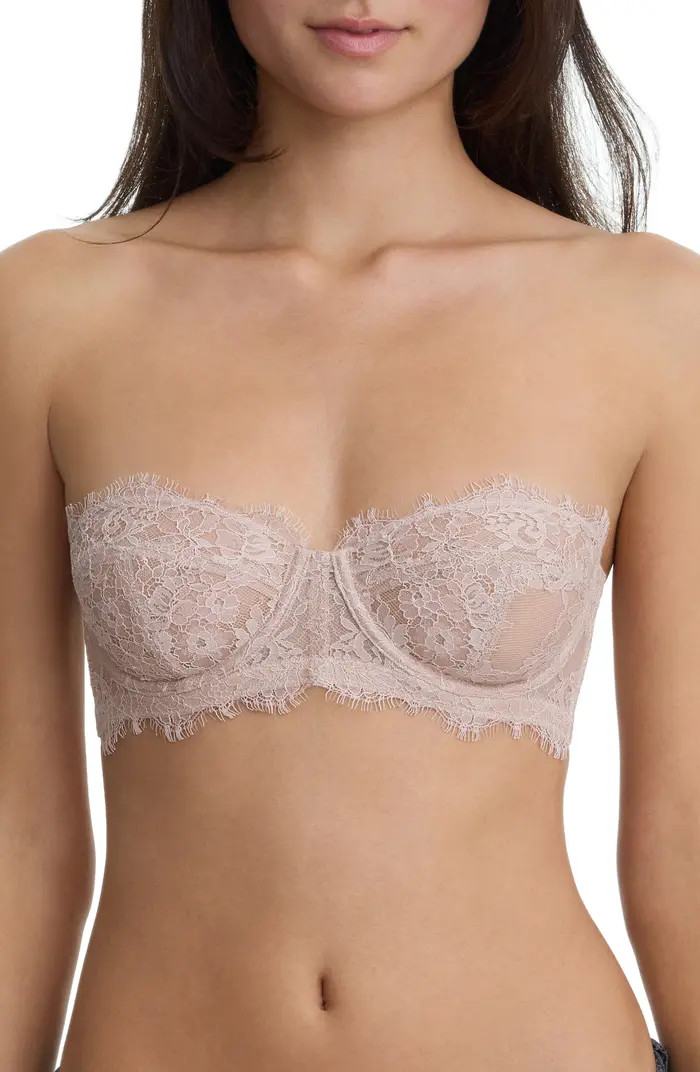 Skarlett Blue Entice Strapless Lace Underwire Bra | Nordstrom | Nordstrom