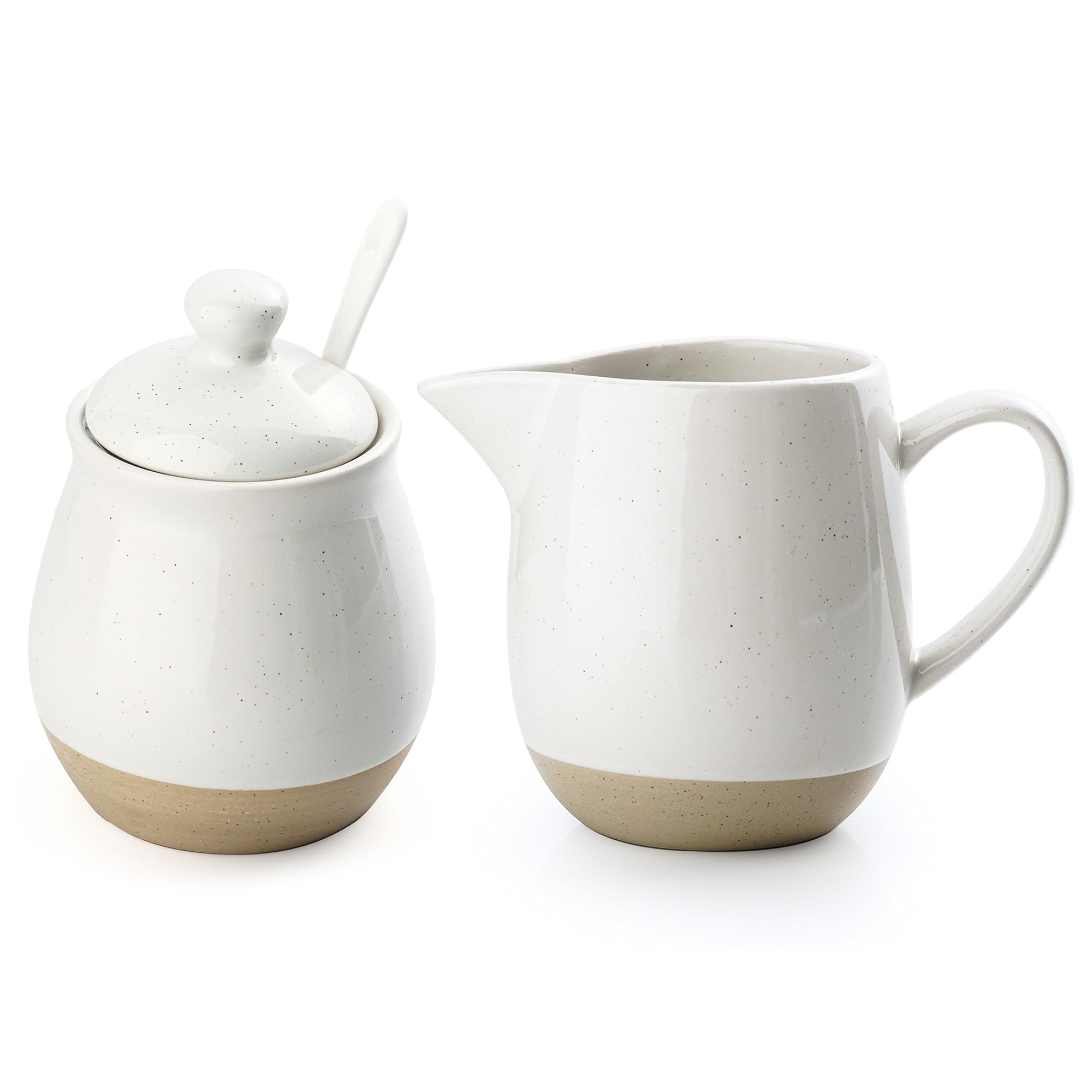 famiware Milkyway Ceramic Sugar and Creamer Set, 10oz Sugar Bowl & 13oz Creamer Set – Stoneware... | Amazon (US)