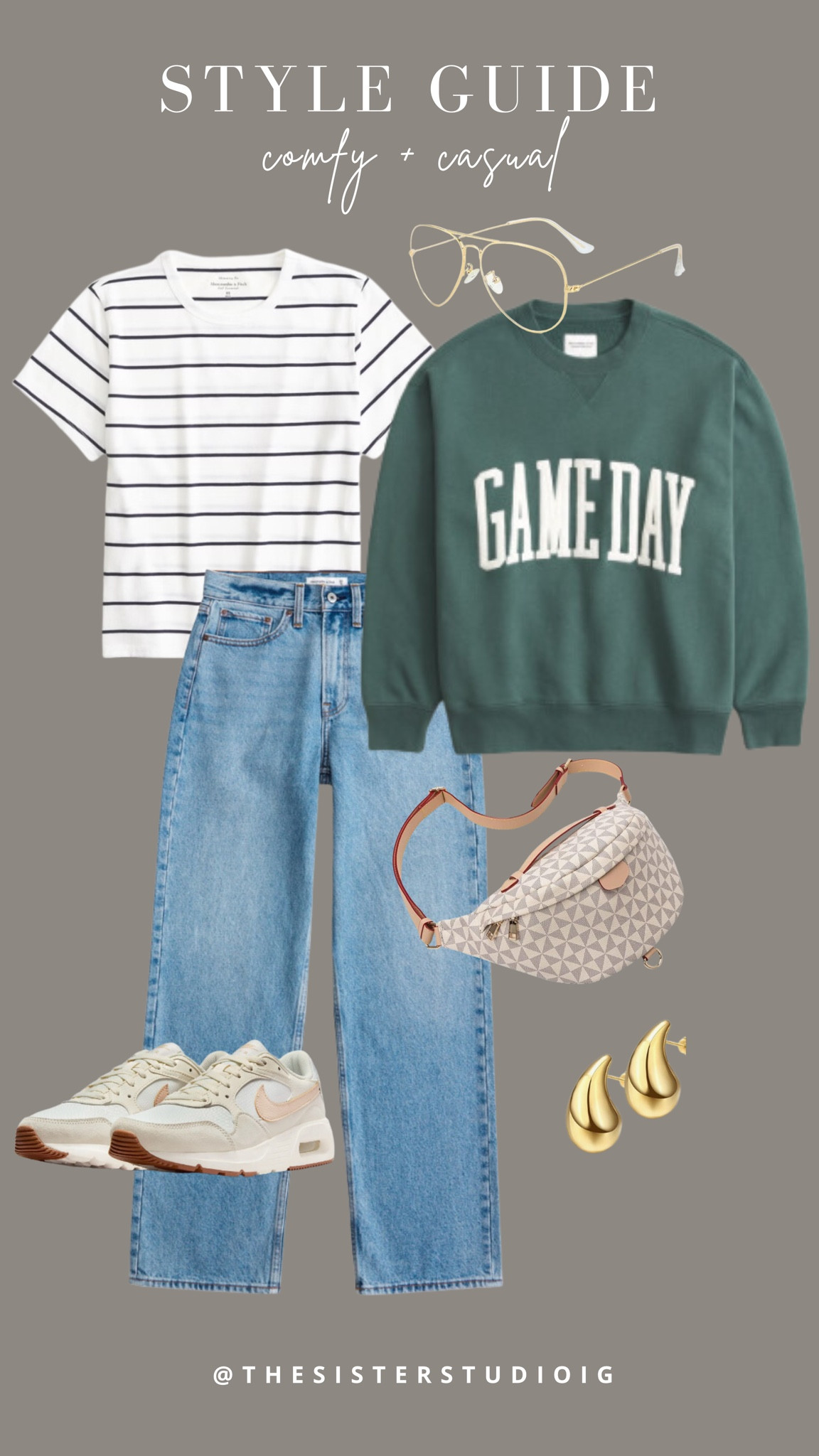 Comfy, cute outfit idea! Jeans, tee, and sweatshirt all on sale + extra 15% off with code JENREED. Nikes are on sale with code SPORT25. 

#LTKFindsUnder50 #LTKStyleTip #LTKSaleAlert