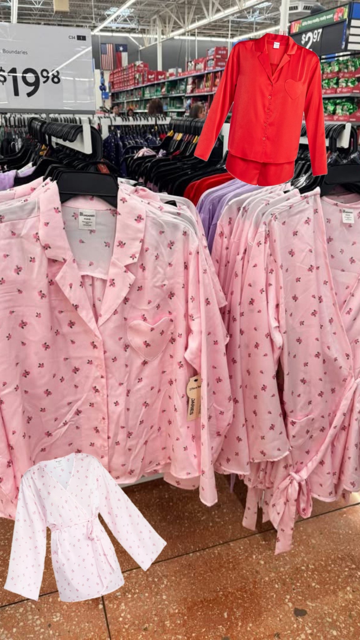 The print of these Jammie’s is so girly and cute! 🌸🎀💓 I snagged the robe for Valentine’s Day! 
Loving these Walmart finds! 