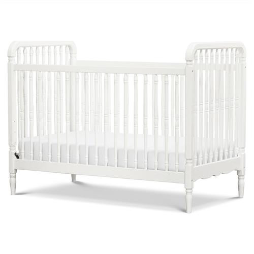 Namesake Liberty White Pine Wood 3-in-1 Convertible Spindle Crib with Toddler Bed Conversion Kit | Kathy Kuo Home