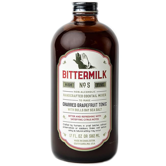 Bittermilk No.5 Charred Grapefruit Tonic with Bulls Bay Sea Salt – All Natural Handcrafted Cock... | Amazon (US)