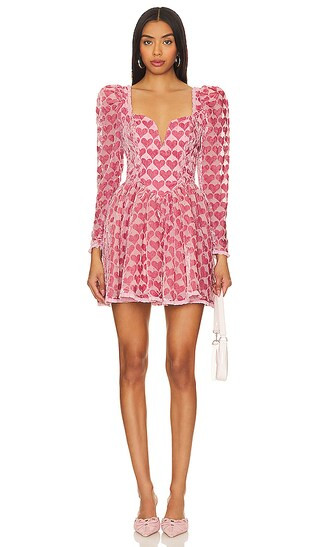 Theresa Mini Dress in Pink | Revolve Clothing (Global)