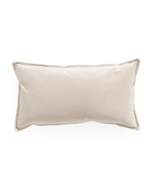 14x26 Cotton Velvet Pillow | TJ Maxx