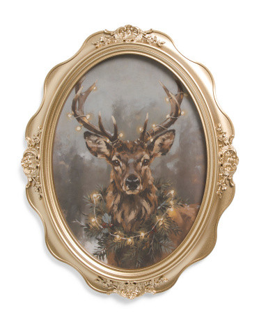 11x14 Rustic Christmas Deer Wall Art | Pillows & Decor | Marshalls | Marshalls