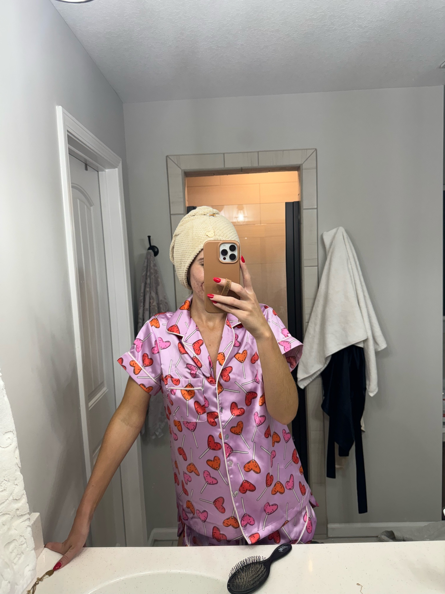 size XS in pjs! also linking my fave current shower essentials 🚿 code KIRA15 for pjs 

#LTKhome #LTKsalealert #LTKbeauty