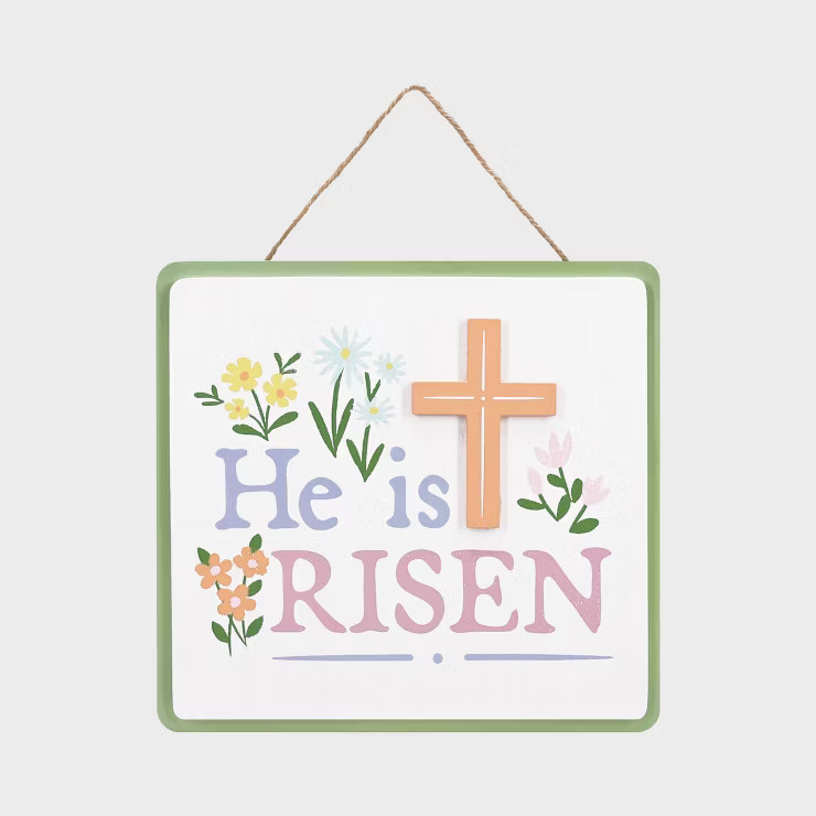He is Risen Easter Wood Sign - Spritz™ | Target