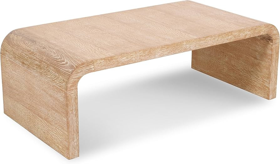 Meridian Furniture Cresthill Collection Mid-Century Modern Coffee Table with Wood, Natural Finish... | Amazon (US)