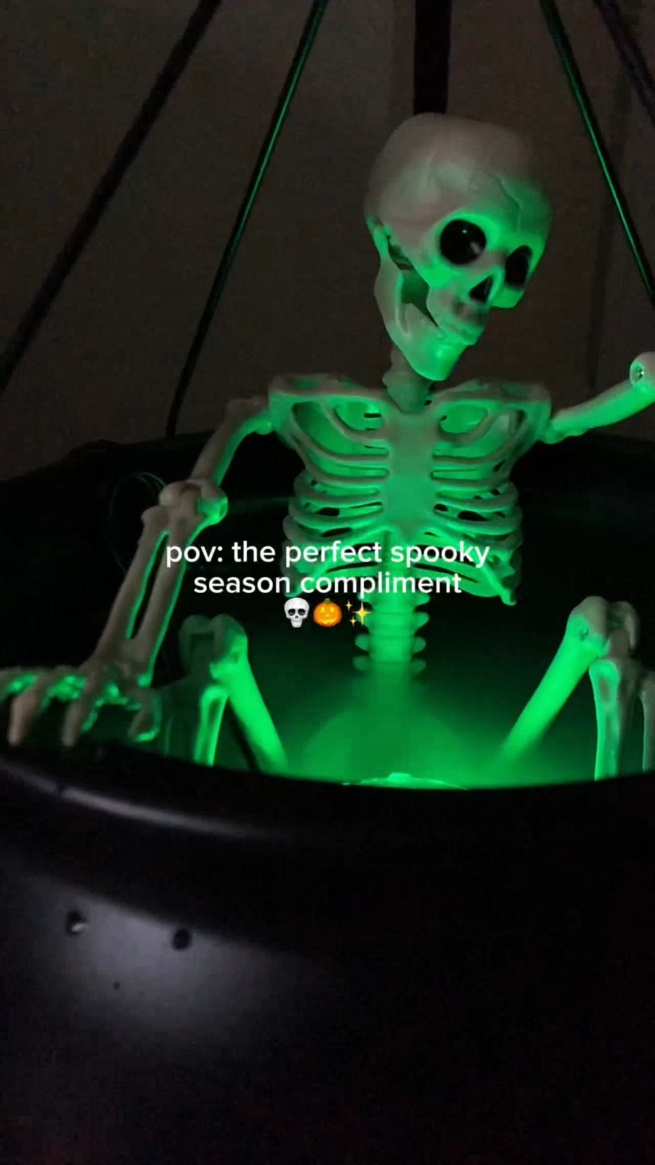 This skeleton in a smoking cauldron is so fun. The perfect mix of spooky and fun for your halloween front porch.  

 #LTKSeasonal #LTKHome #LTKSaleAlert