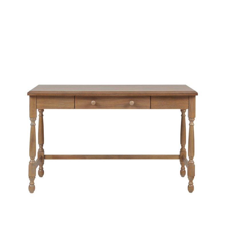 Tabitha Solid Wood Desk with 1 Drawer and Turned Legs Natural - Martha Stewart | Target