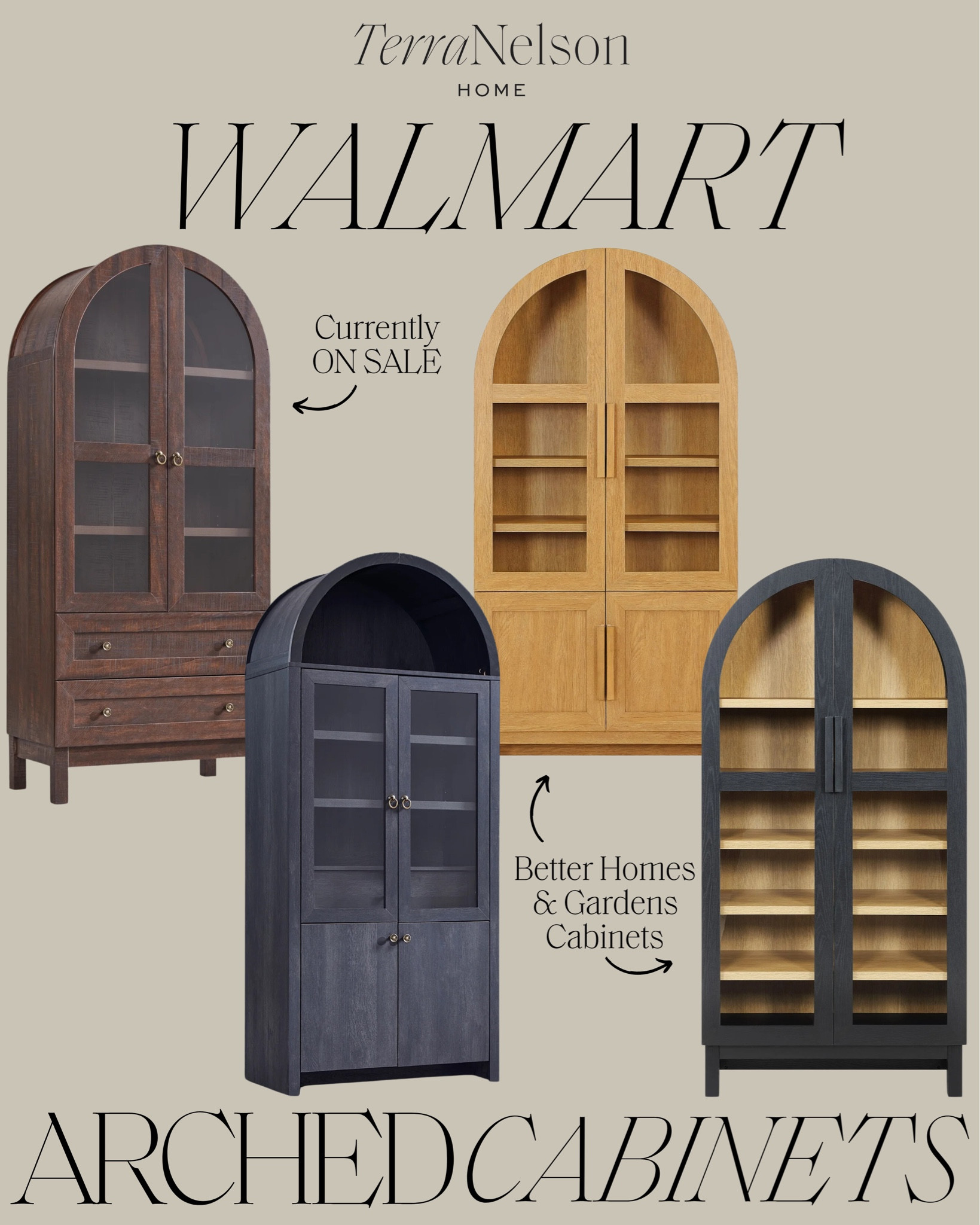Arched Cabinets from Walmart!
Walmart Home / Walmart Furniture / BHG Furniture / Arched Cabinets / Living Room Furniture / Dining Room Furniture

#LTKSeasonal #LTKStyleTip #LTKHome