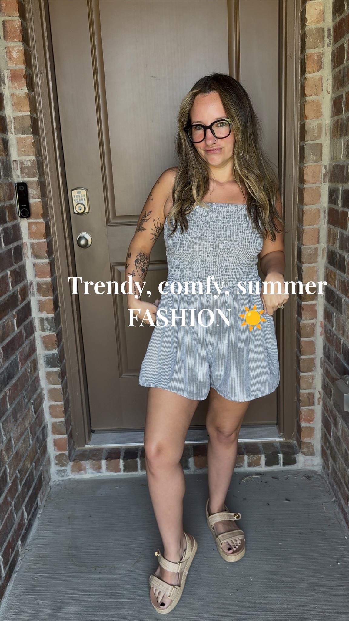 You’ll always find me in something COMFORTABLE but still cute! This romper is perfect for summer. It’s lightweight, full coverage, and no bra needed!  (we LOVE that!)
•Romper size S (fits oversized)
•Sandals 6 and a half (tts)
• nip covers are CAKES but I’ve linked the top rated on Amazon
•Oura Ring (MUST HAVE. MY FAV INVESTMENT)
• Engagement ring (not exact but I linked my FAV amazon big ol’ engagement rock that I do have and LOVE) 

#LTKSummerEdit #LTKStyleTip #LTKGiftGuide