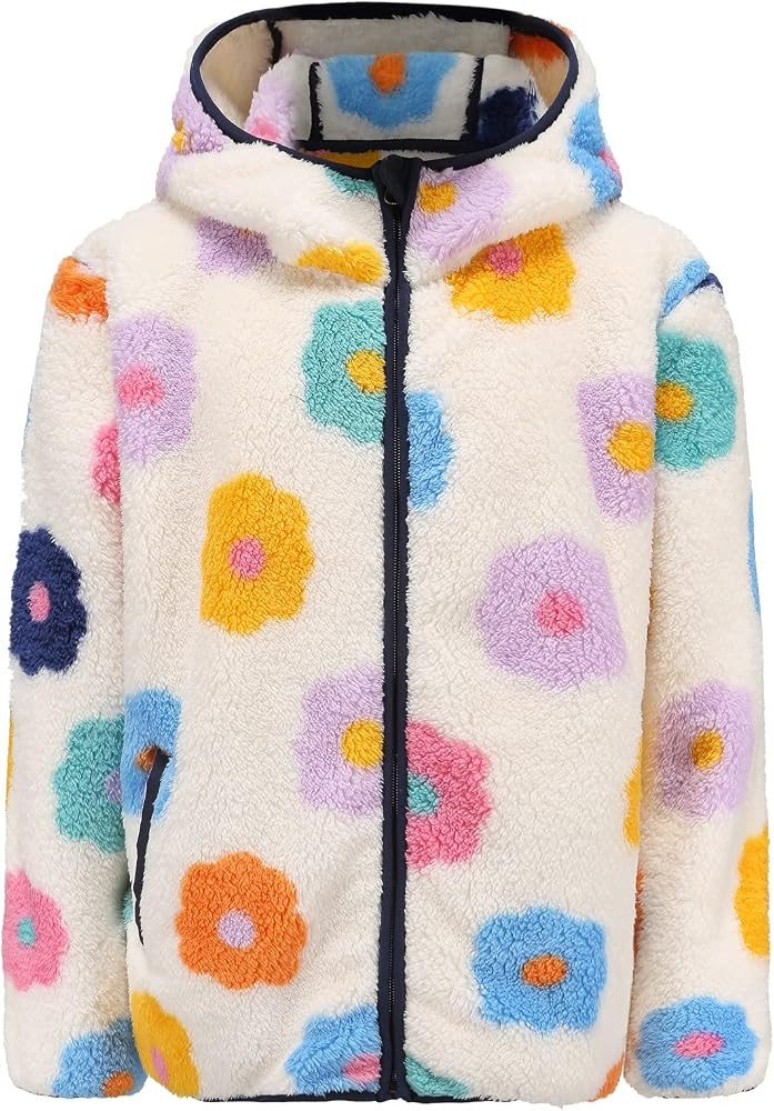 Boys Girls Soft Fleece Sherpa Full-zip Jacket | Amazon (US)