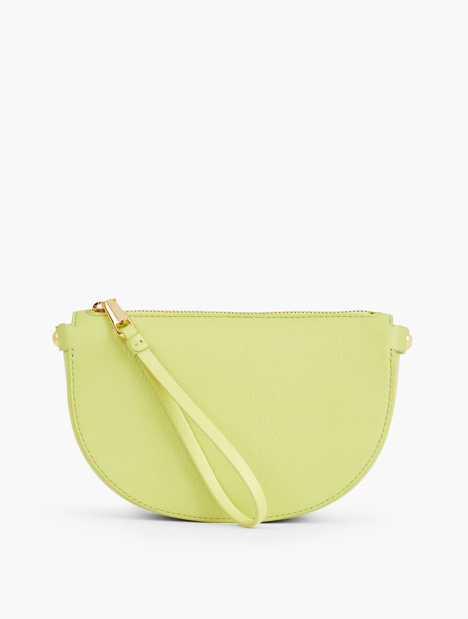 Leather Crescent Wristlet | Talbots