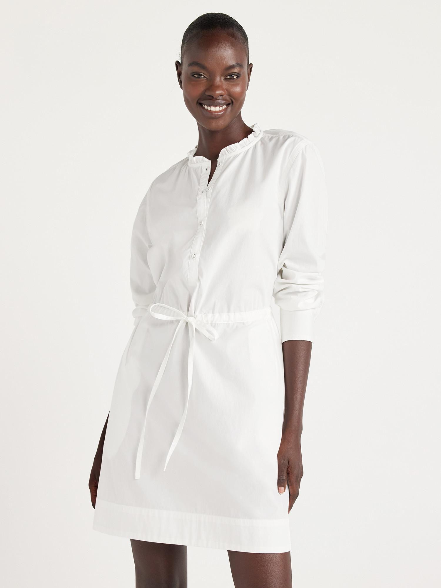 Free Assembly Women’s Ruffle Neck Mini Dress, Sizes XS-XXXL - Walmart.com | Walmart (US)