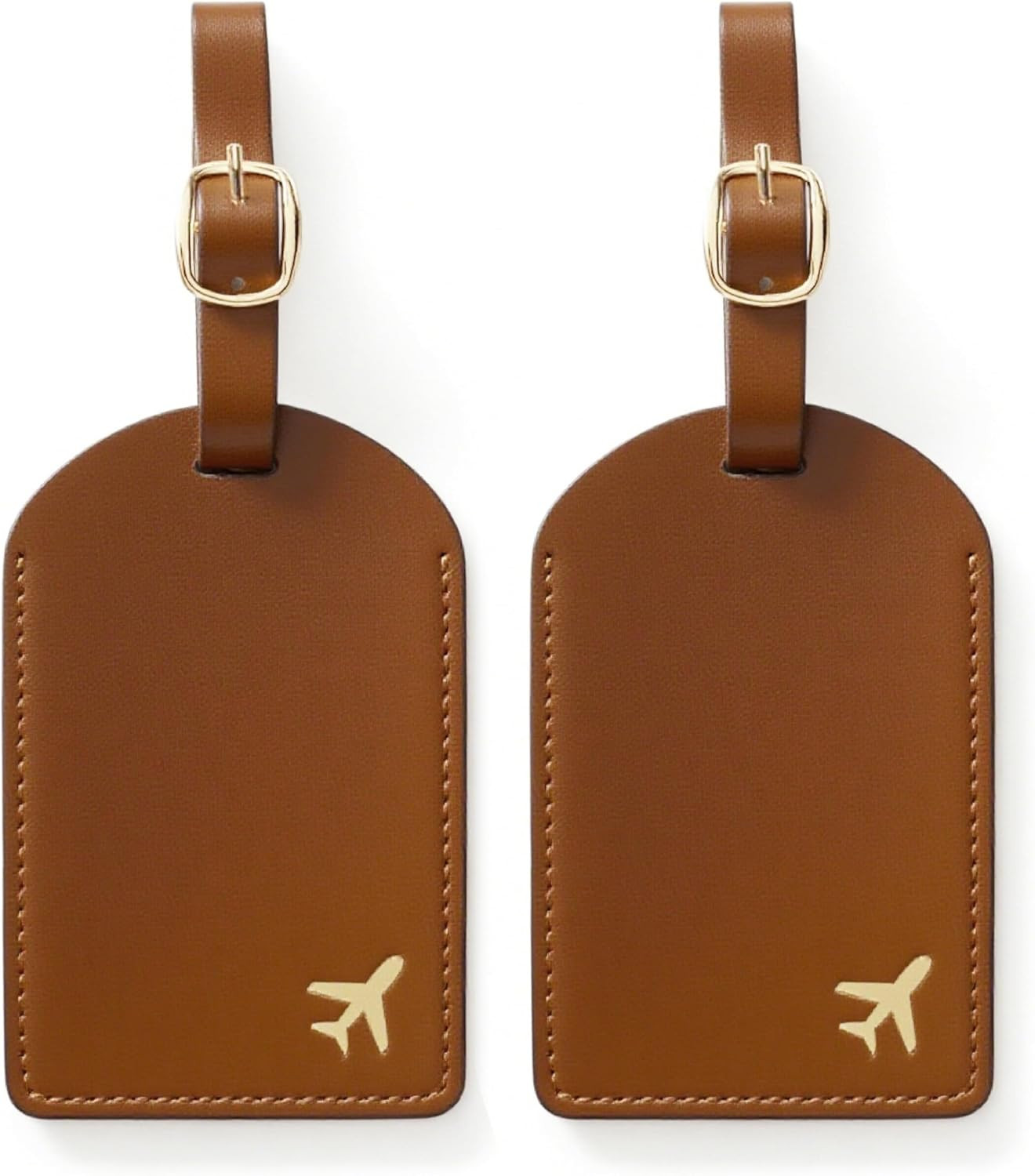 Luggage Tags for Suitcases, PU Leather Travel Tags for Luggage. (Espresso Brown) | Amazon (US)