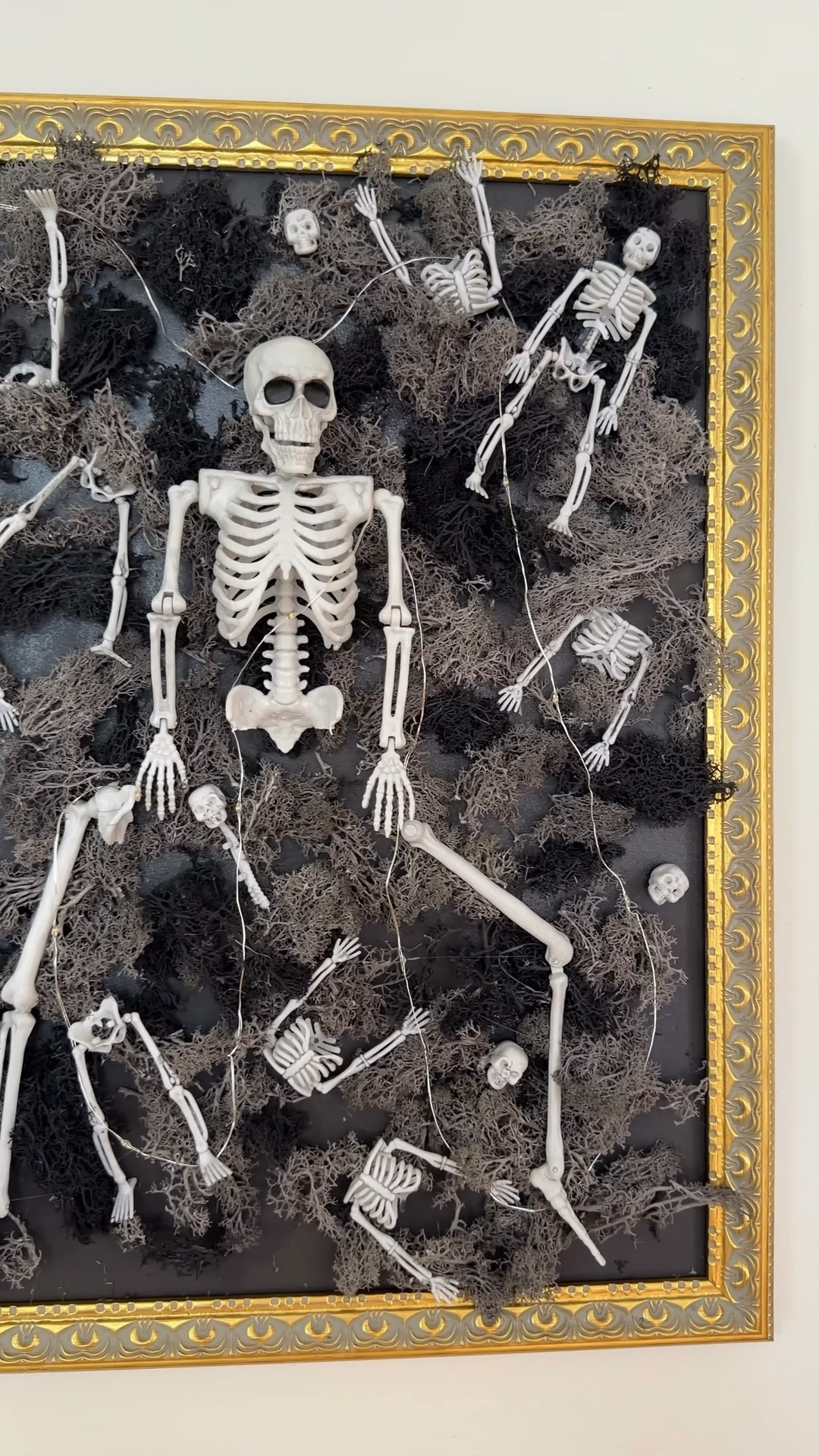 This skeleton painting was so much fun to make and makes such a statement! Starting with black and gray moss and adding various bones and skellys created a fun print that can also be incorporated into your decor in so many ways! I got everything at my one stop Halloween shop, @michaelsstores where they have #everythingtocreateanything! 

Make sure you follow @Michaels and share how YOU #makeitwithmichaels! 

#michaelsmakers

#LTKSeasonal #LTKHome