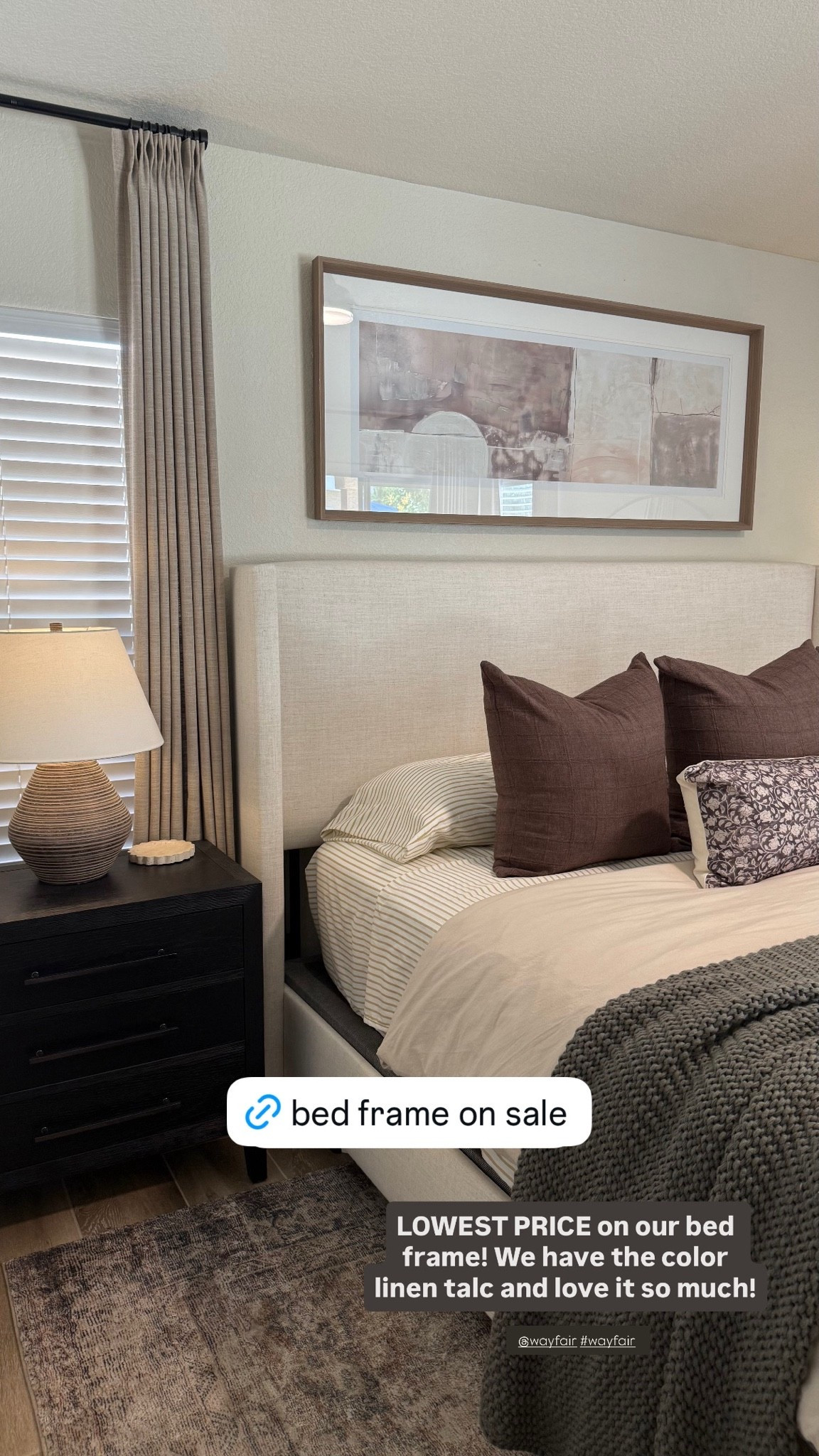 Lowest price on my upholstered wingback bed frame! Shown in the color Linen Talc 
I love the timeless style of this bed frame! It’s a best selling for a reason 😍 
It also works perfectly with our adjustable base.

#LTKHome #LTKSaleAlert