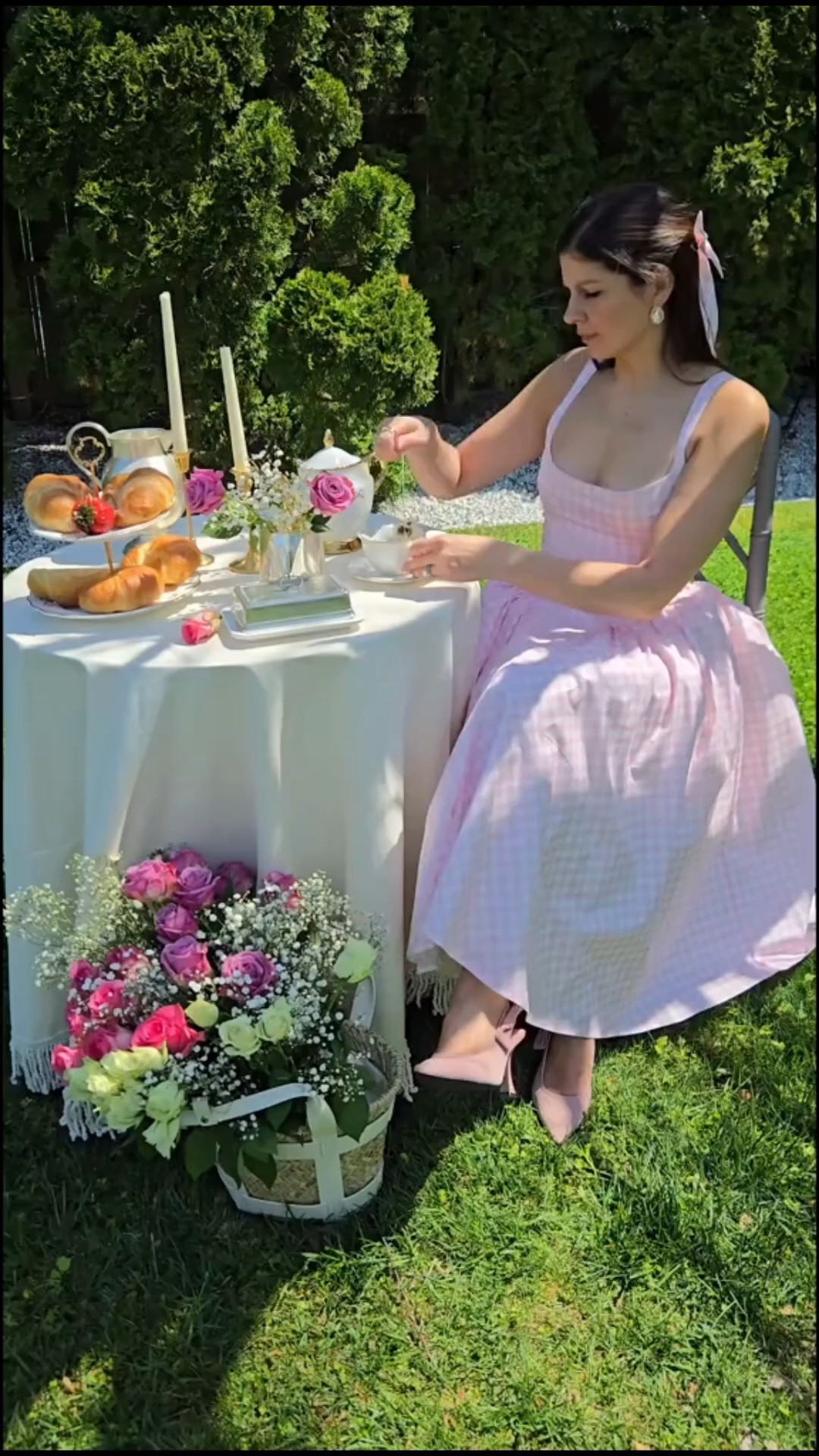 I love this pink gingham dress so much. Spring, wedding guest, shower, party, summer, bow, girly.

#LTKootd #LTKWedding #LTKSaleAlert