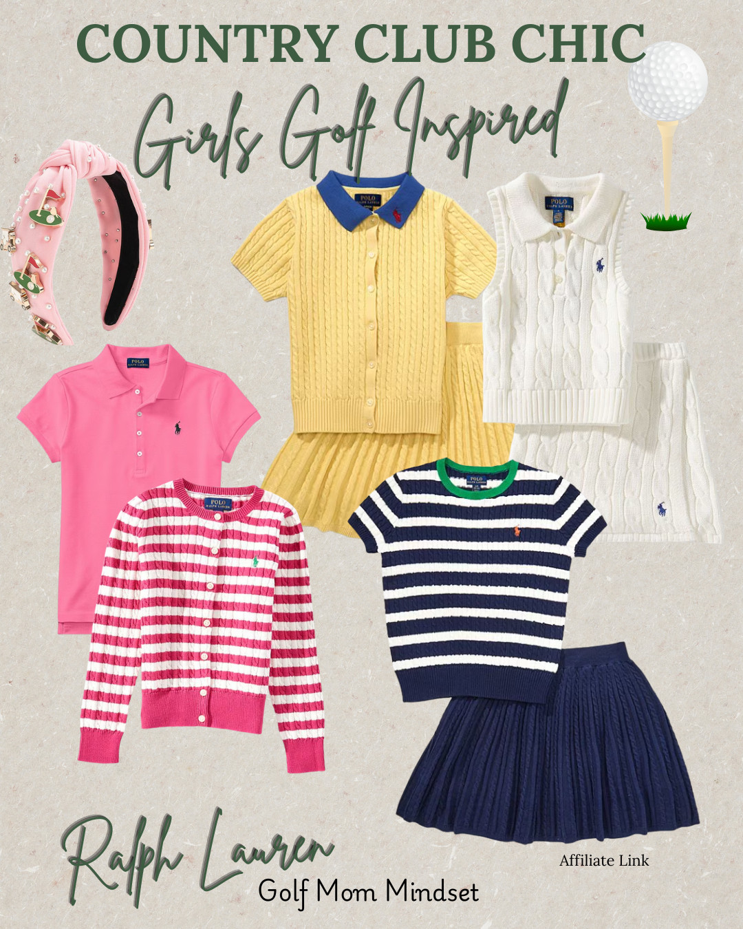 Country club chic, but make it mini 💚⛳️✨
Timeless girls’ golf-inspired style featuring crisp layers, classic knits, and polished preppy details—straight from that old-money, on-the-green aesthetic we love. Think Sunday at the clubhouse energy, but made for little trendsetters.

Shop the look on LTK for all your country club style inspo.

Classic never goes out of style—especially when it’s giving mini golfer elegance 🤍🏌️‍♀️ 

 #LTKmomlife #LTKActive #LTKKids